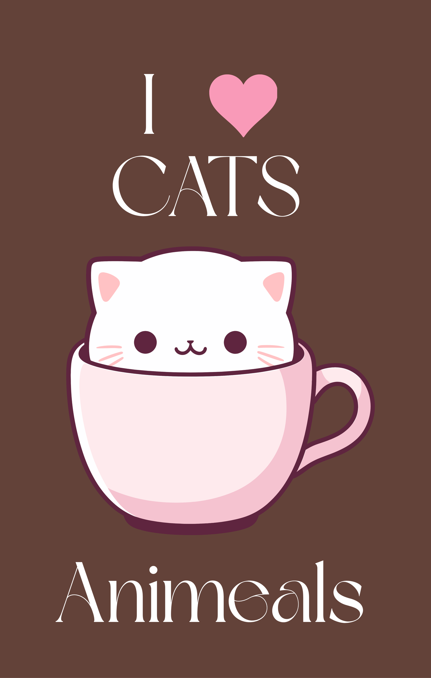 I love Cats – Brown Pocket Notebook 3.5x5.5