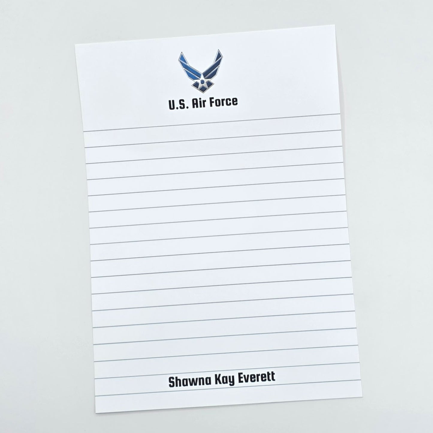 U.S. Air Force Notepad – Lined