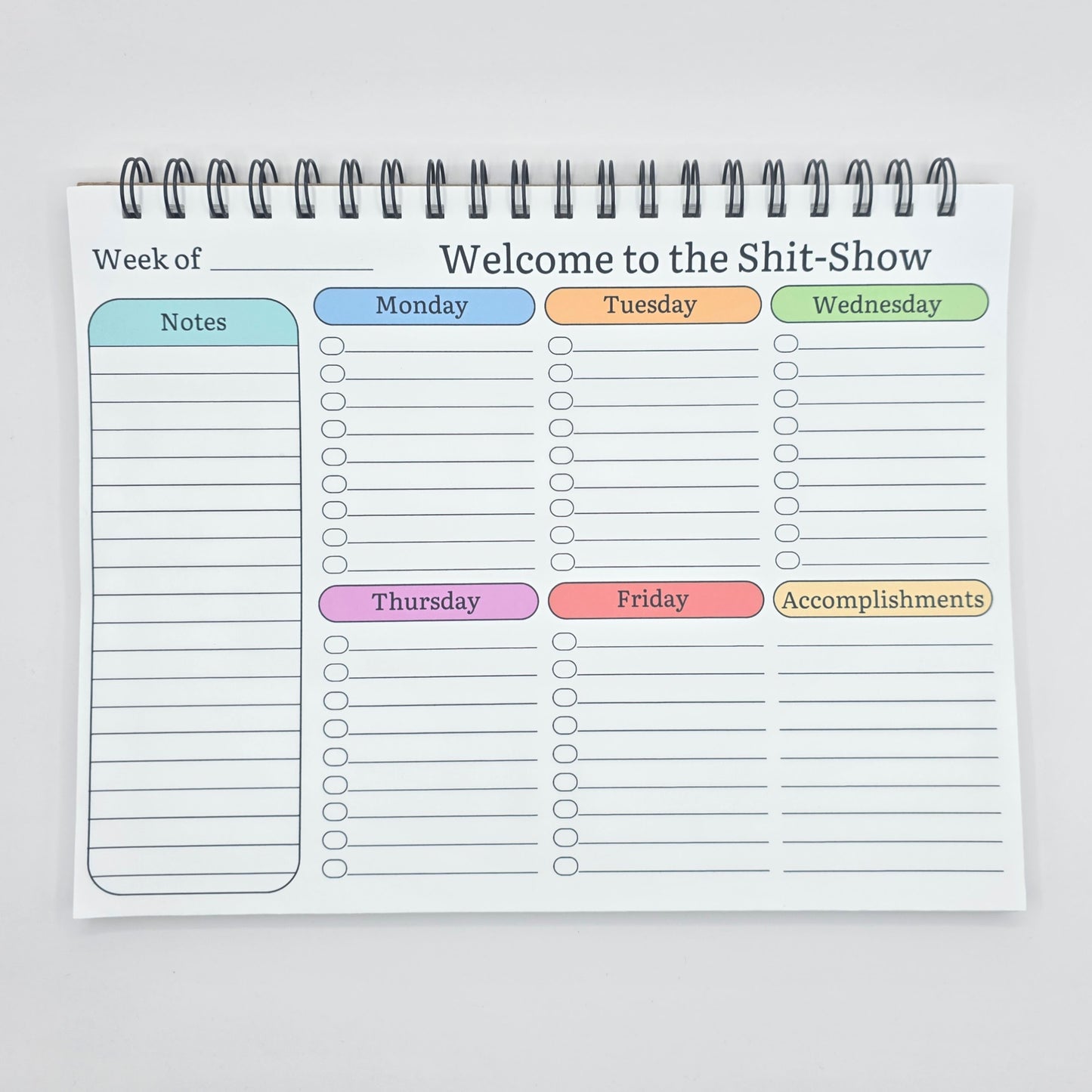 Weekly To-Do List Notepad – 52-Week Desk Planner (2 Versions)