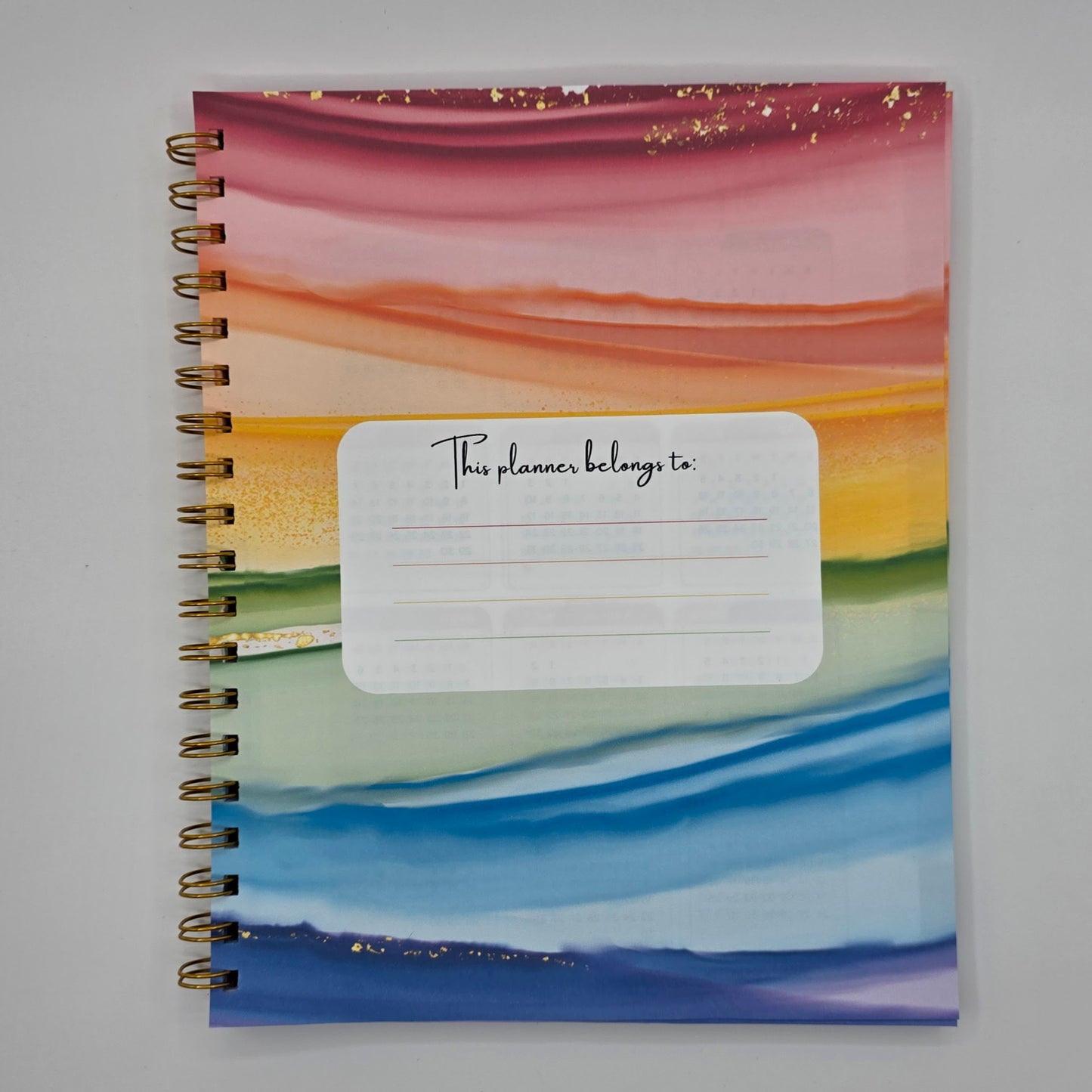 Rainbow Weekly Planner