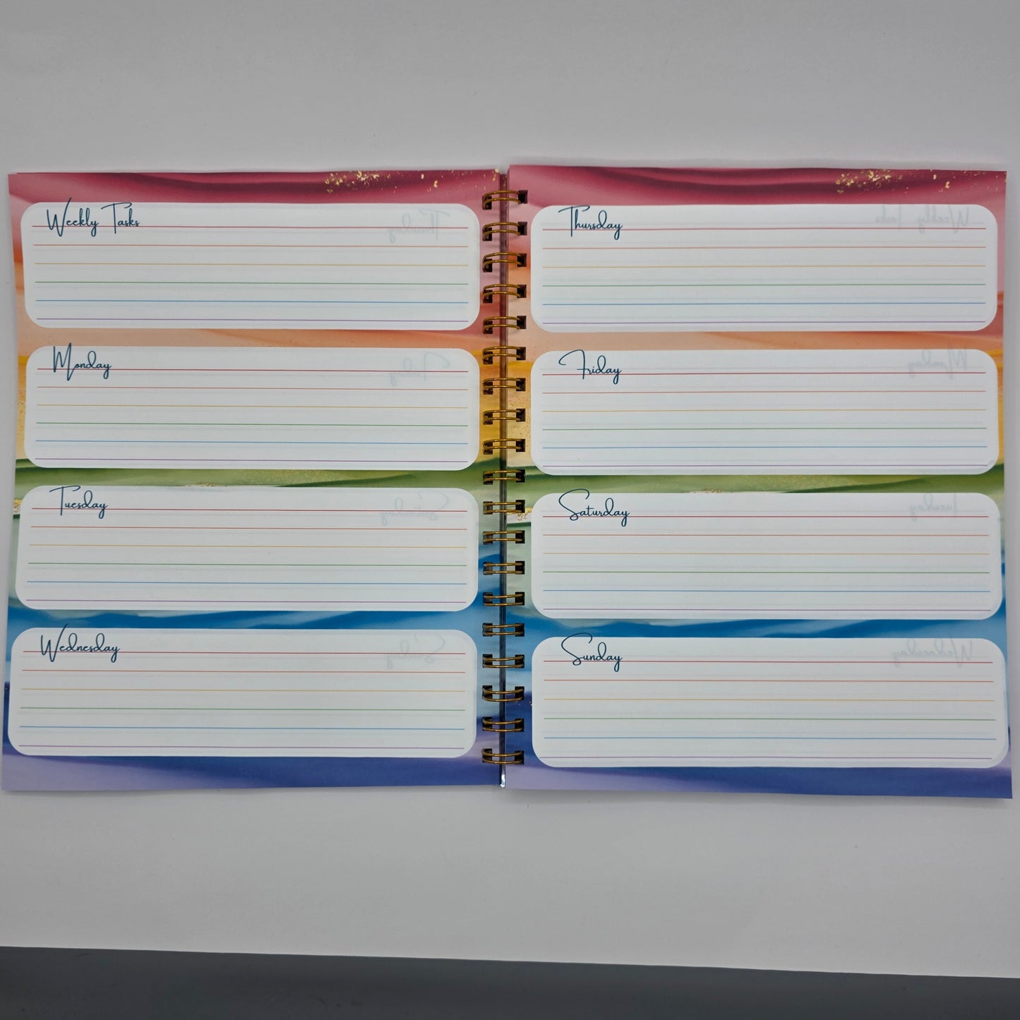 Rainbow Weekly Planner