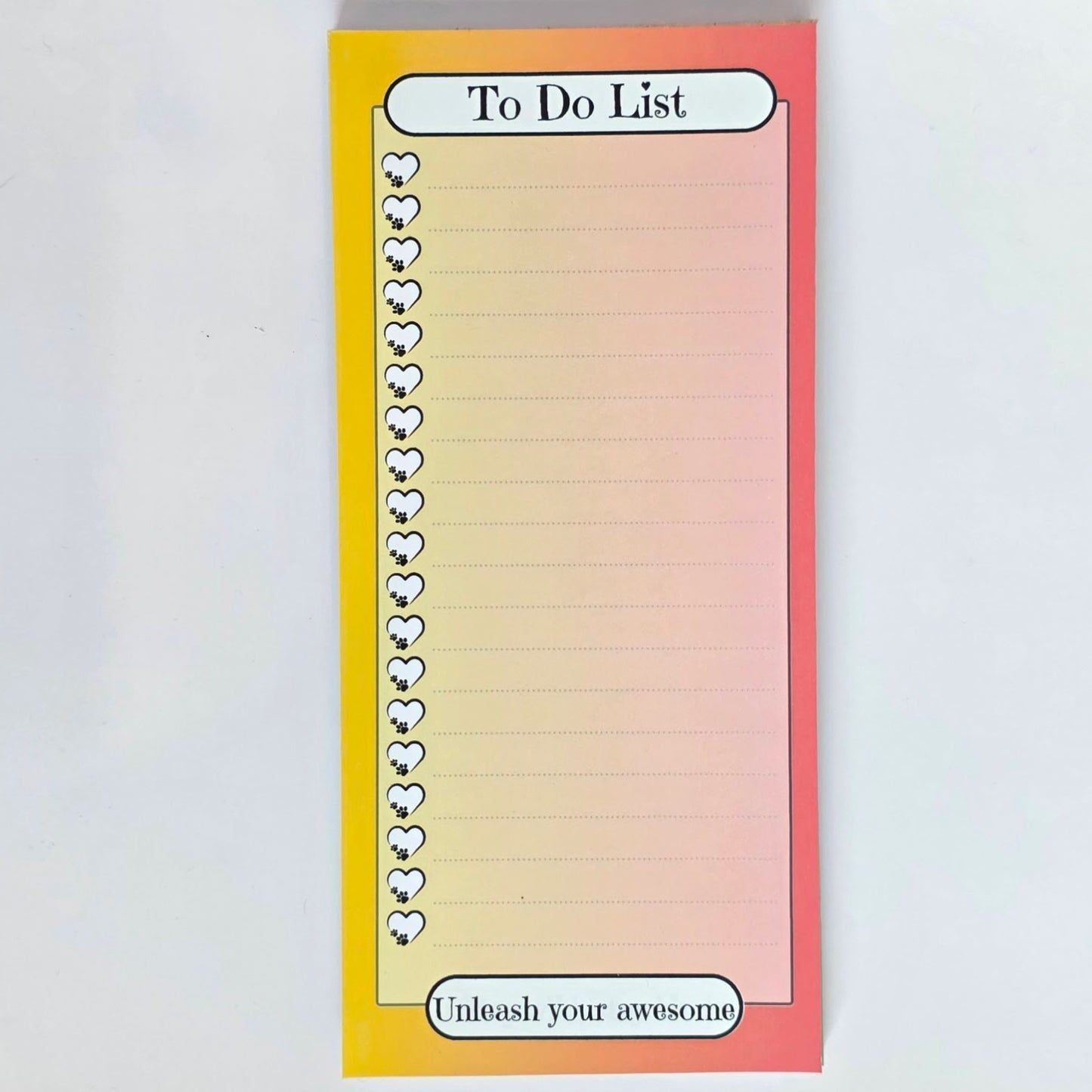 Paw-sitive Magnetic To-Do Notepad 4x8.5