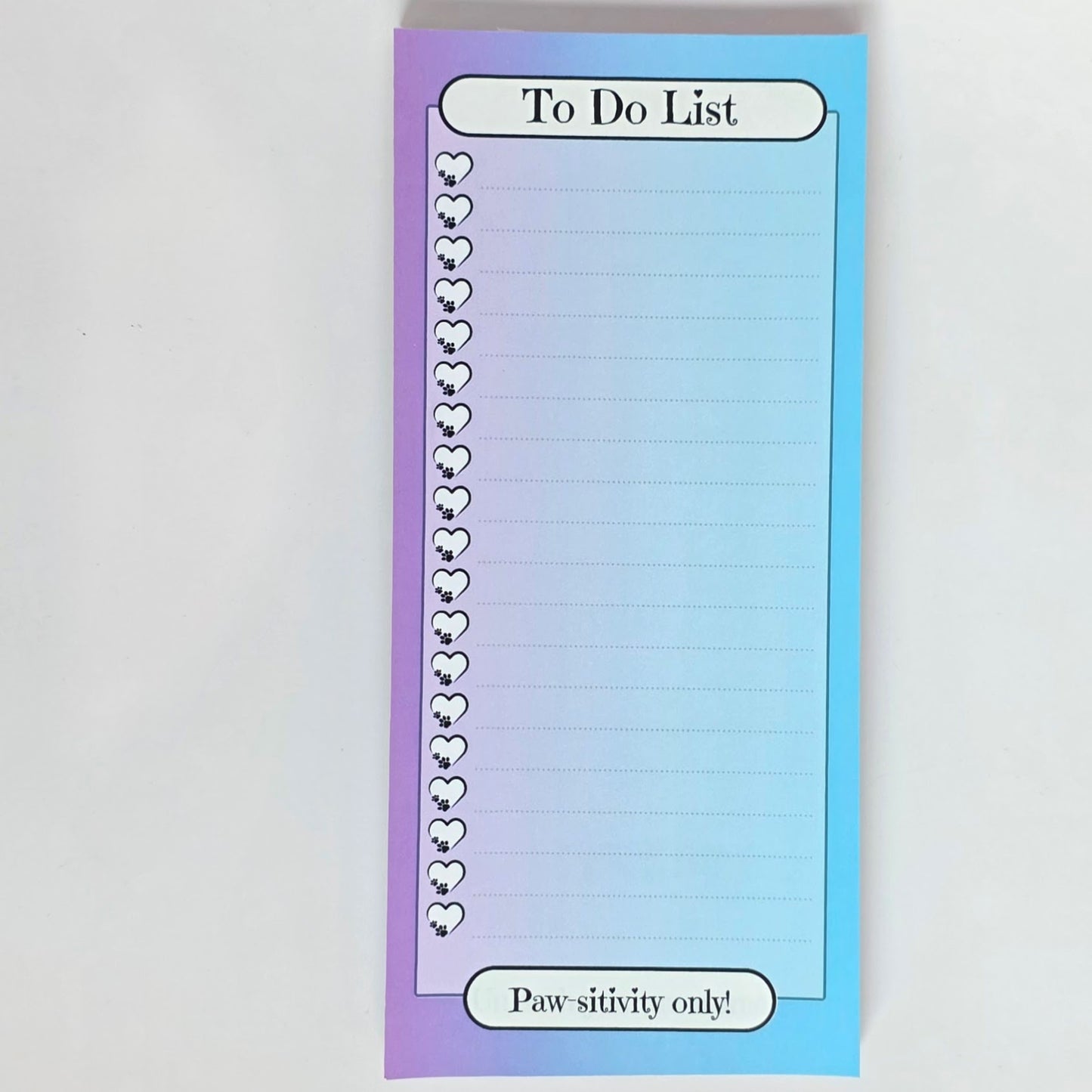 Paw-sitive Magnetic To-Do Notepad 4x8.5