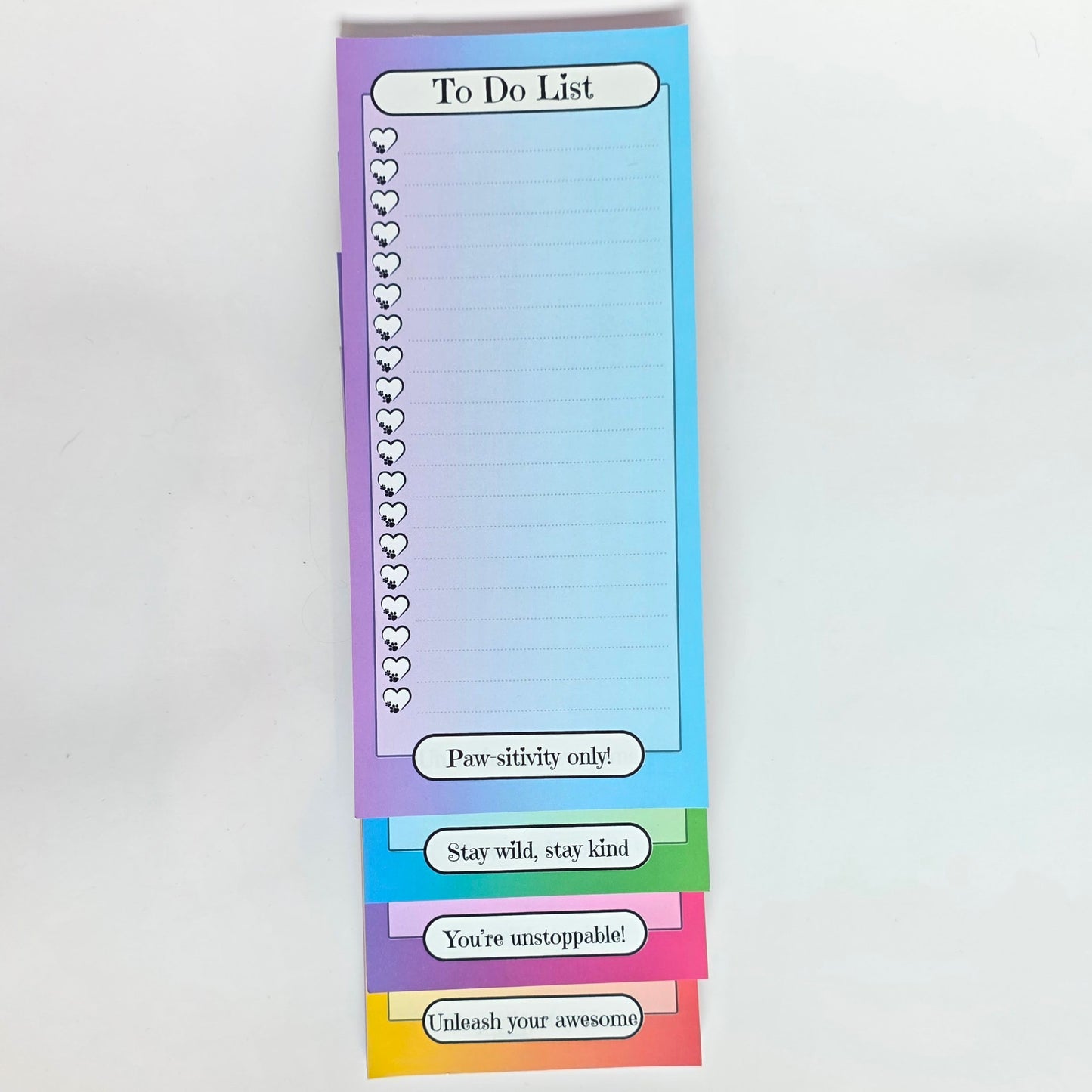 Paw-sitive Magnetic To-Do Notepad 4x8.5