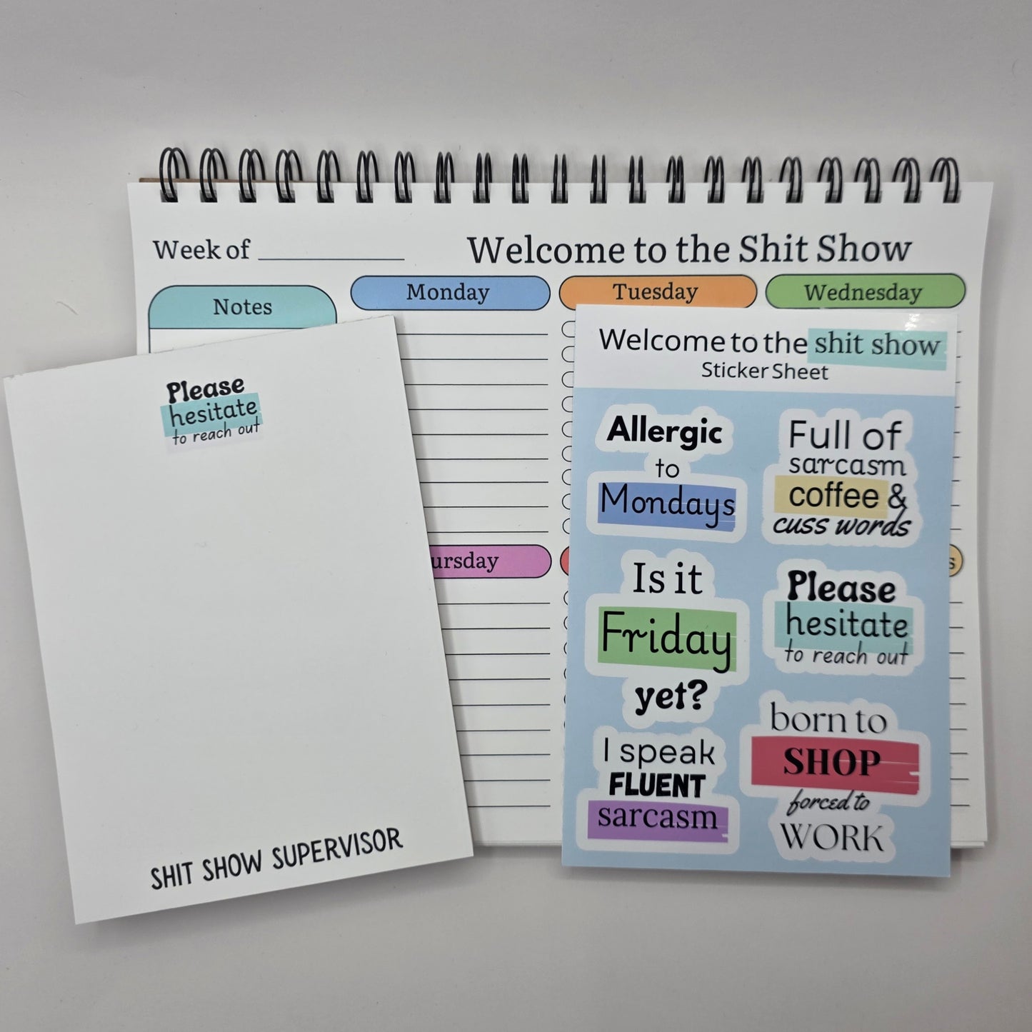 Welcome to the Shitshow Desk Set