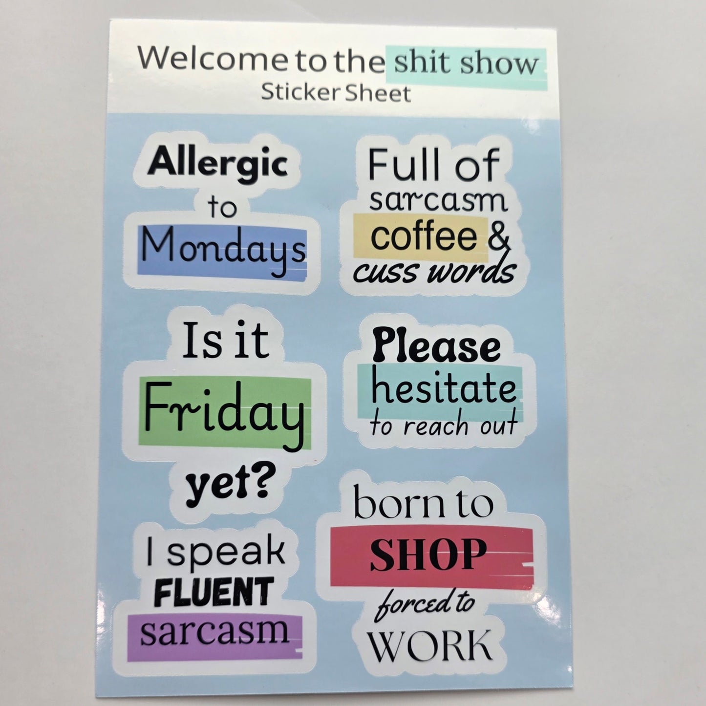 Welcome to the Shitshow Desk Set
