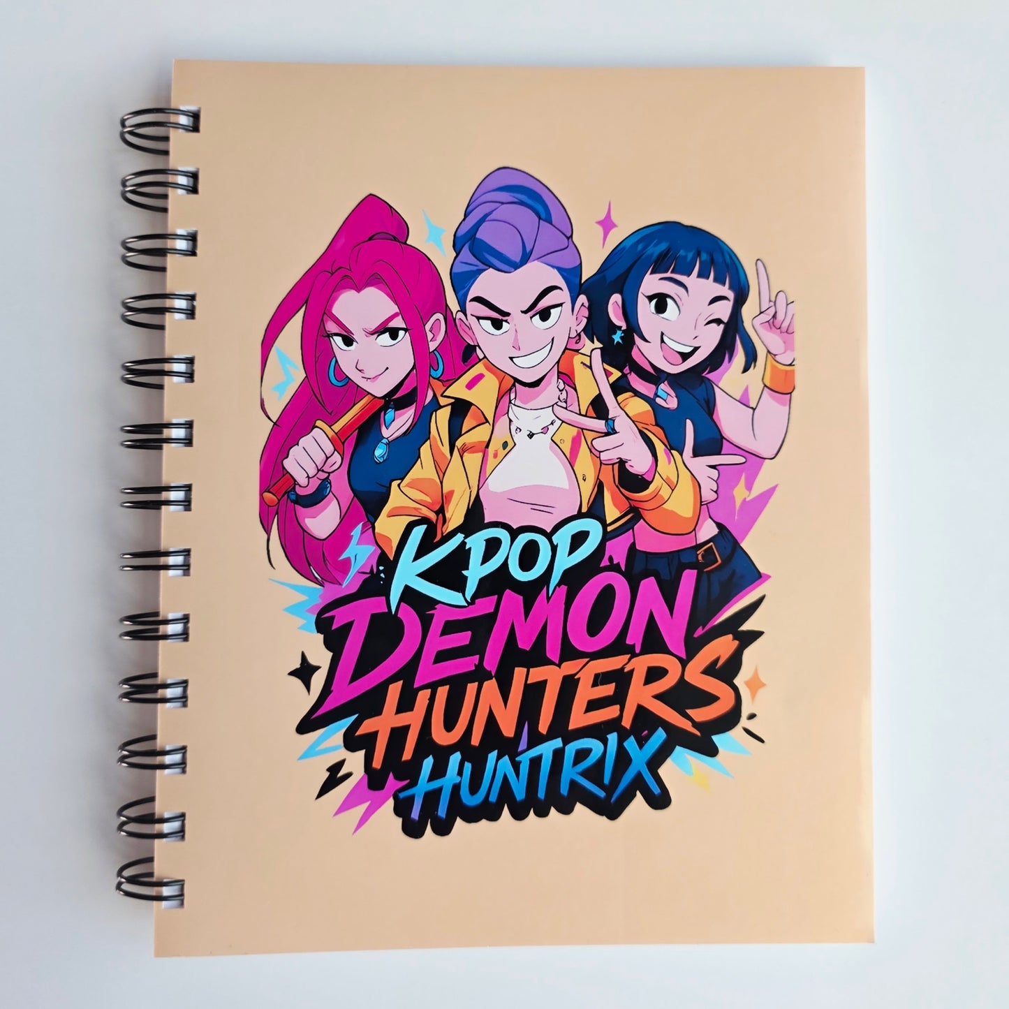 KPop Huntrix Trio Orange 5.5x7 Notebook