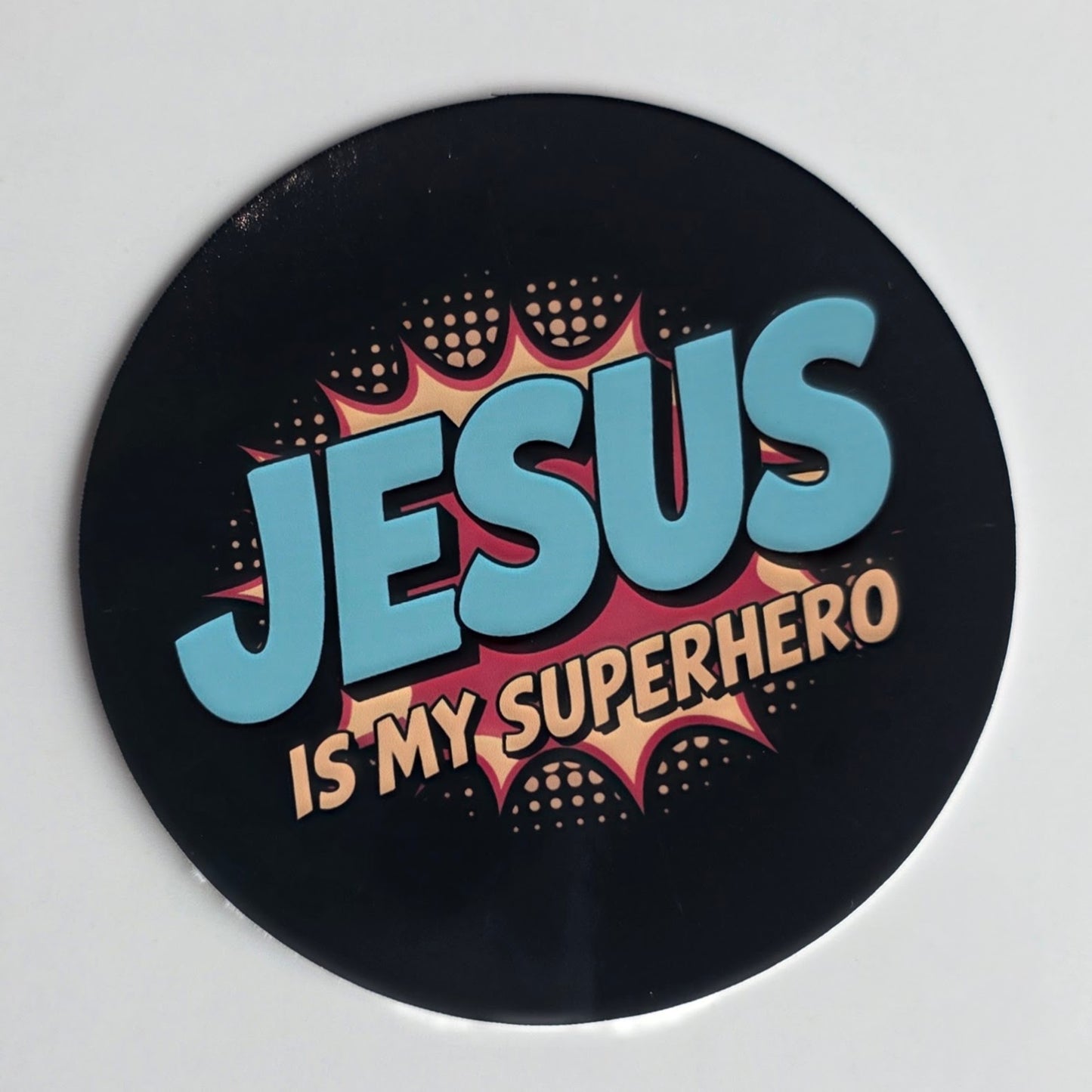 Jesus Is My Superhero Sticker