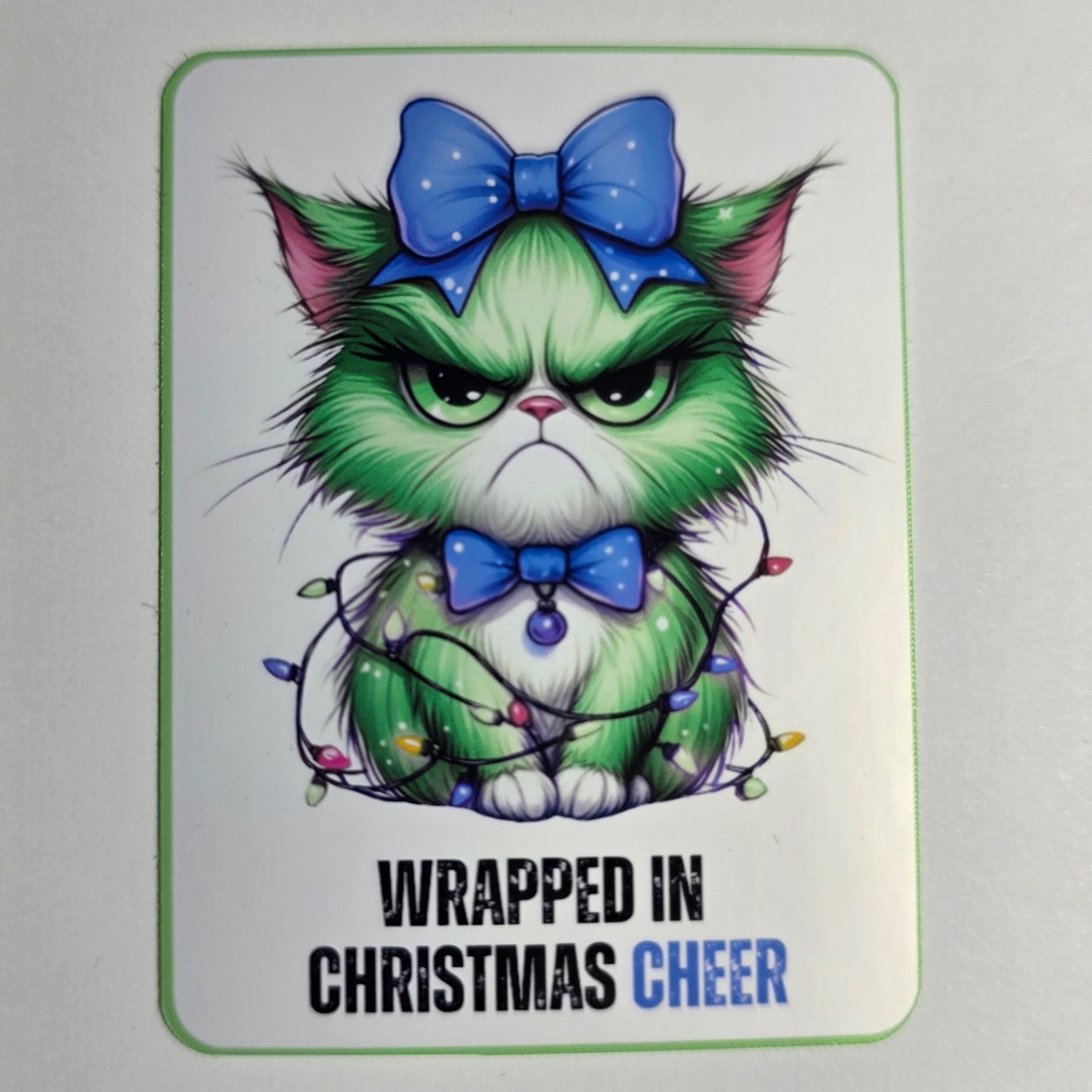 Christmas Cheer Cat Sticker