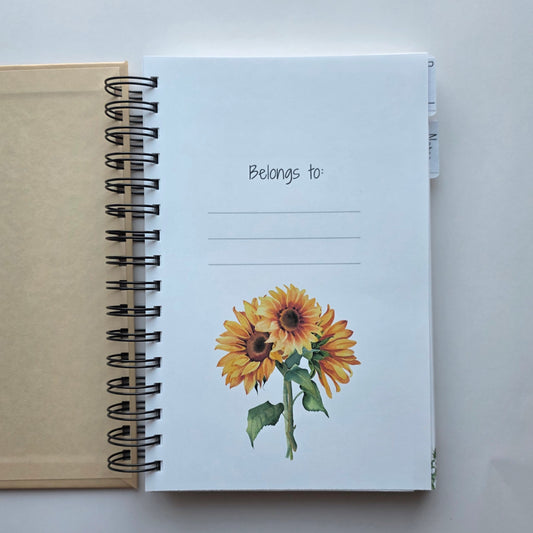 "Oh Sh*t What's My Password?" Funny Sunflower Password Book