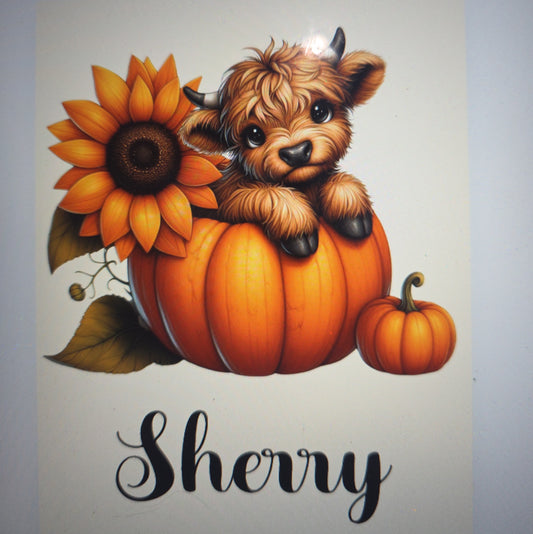 Cow in Pumpkin Notebook 5.5x7