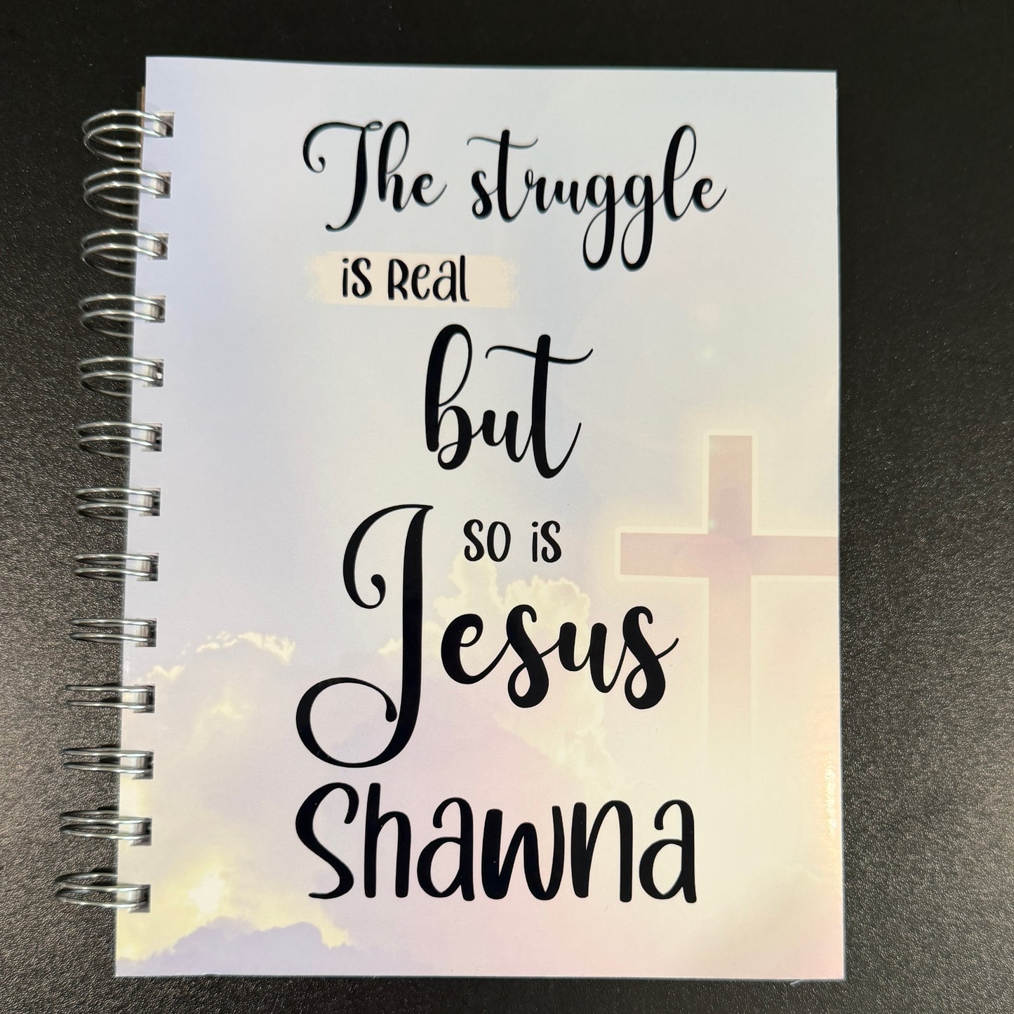 The Struggle is Real 5.5"x7" Notebook