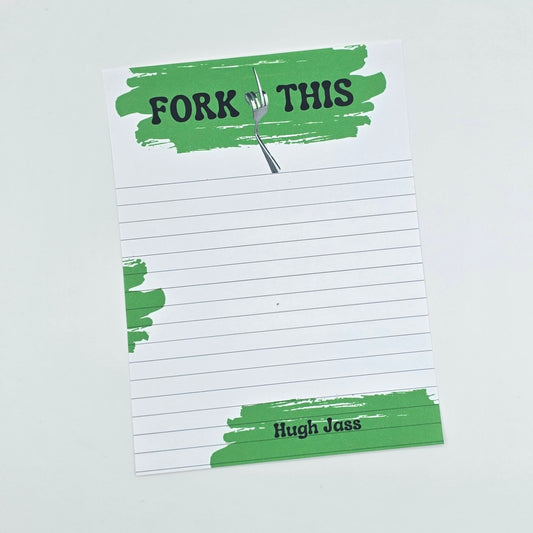 Fork This - Lined Notepad