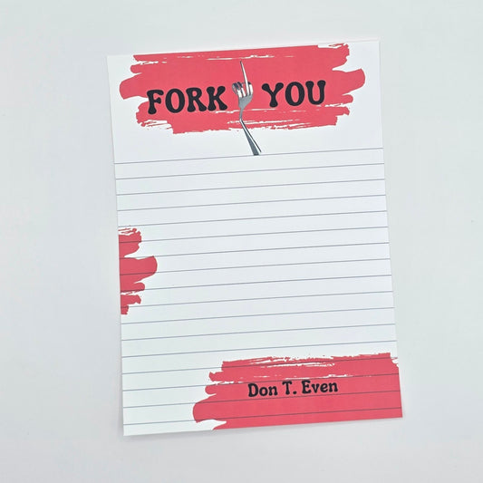 Fork You - Lined Notepad