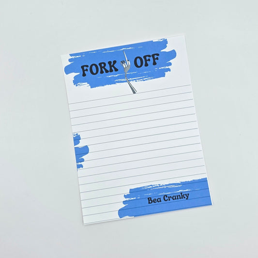 Fork Off - Lined Notepad