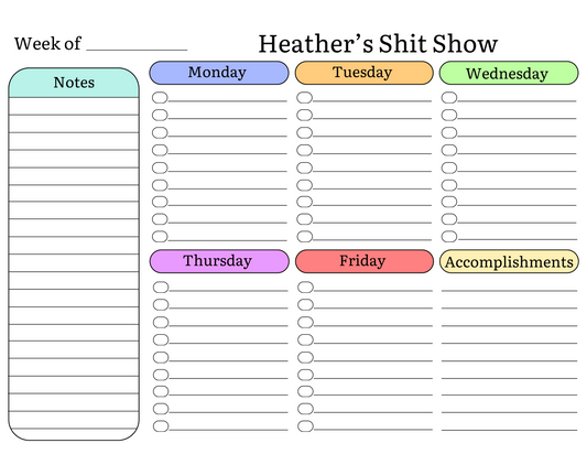 Welcome to the Shitshow Desk Planner