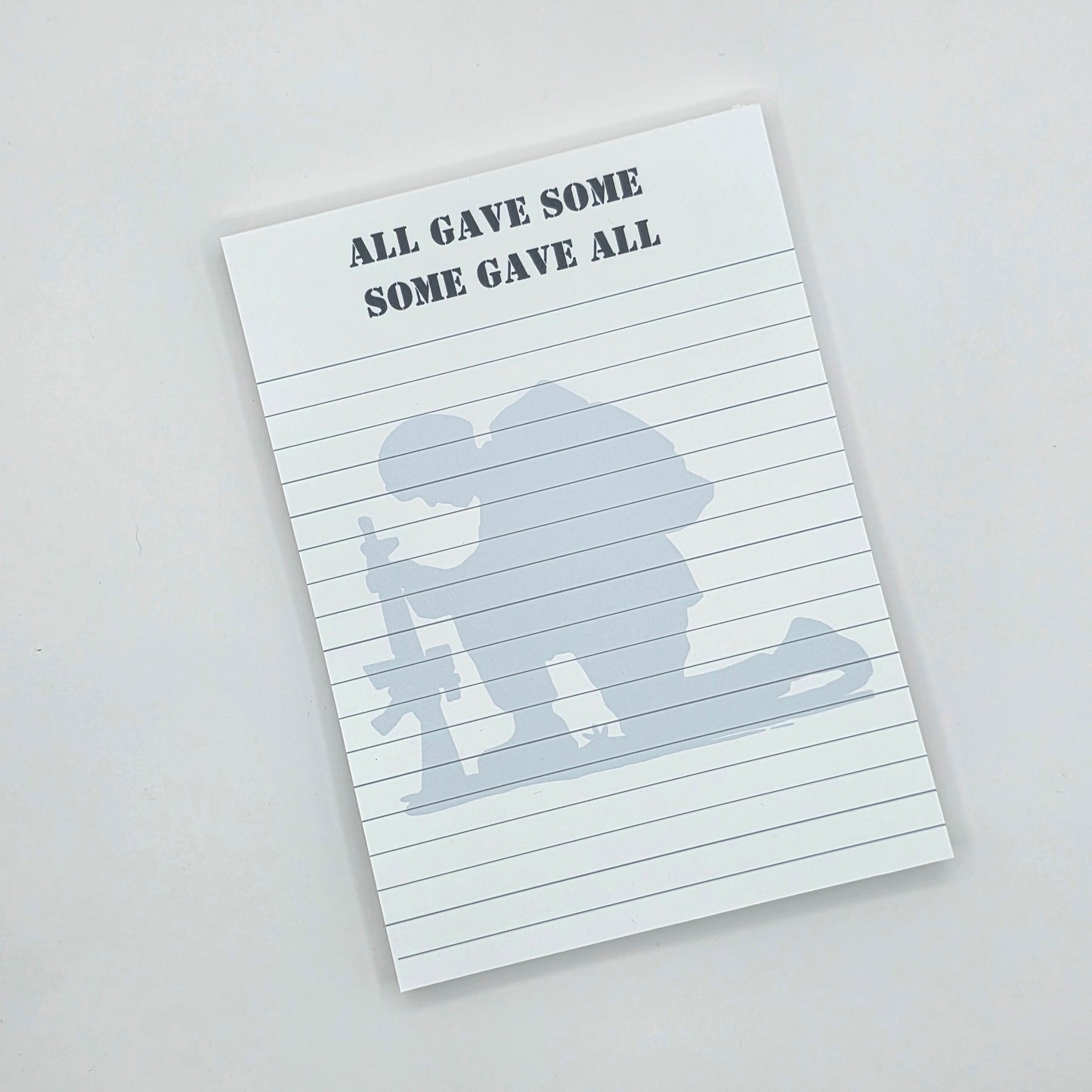 U.S. Military Notepad – All Gave Some