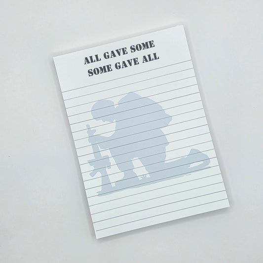 U.S. Military Notepad – All Gave Some
