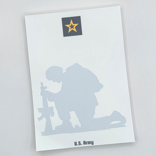 U.S. Army Notepad – Kneeling Soldier
