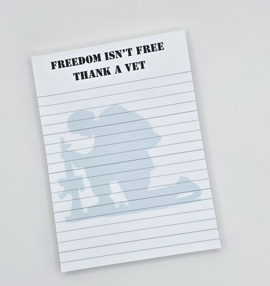U.S. Military Notepad – Freedom Isn't Free