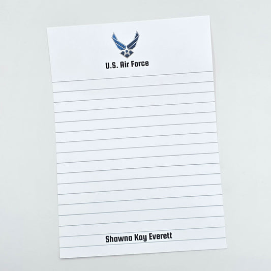 U.S. Air Force Notepad – Lined