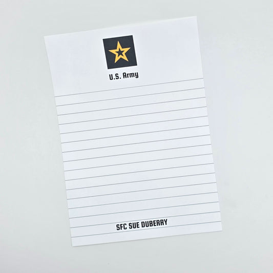 U.S. Army - Lined Notepad