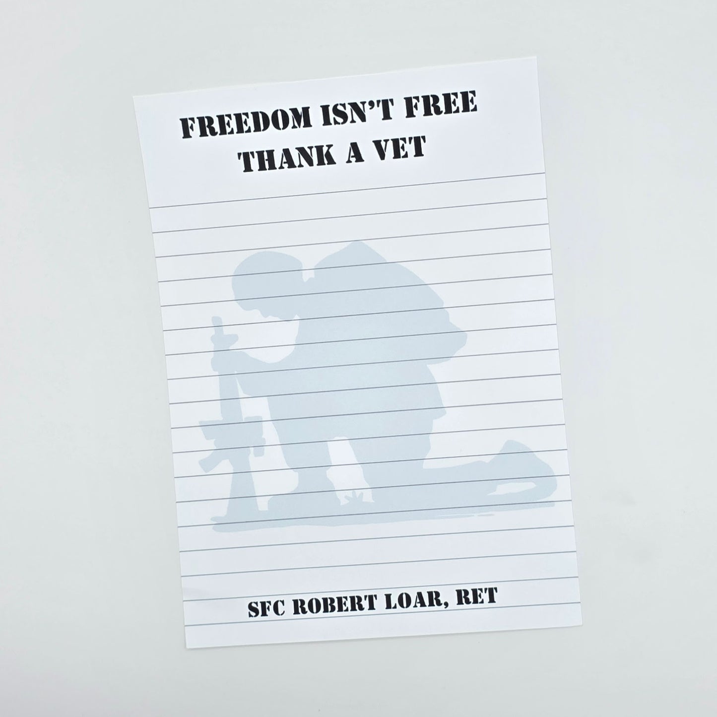 U.S. Military Notepad – Freedom Isn't Free