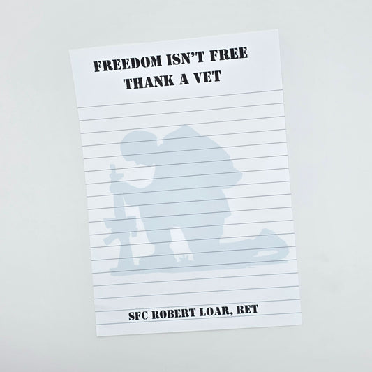 U.S. Military Notepad – Freedom Isn't Free