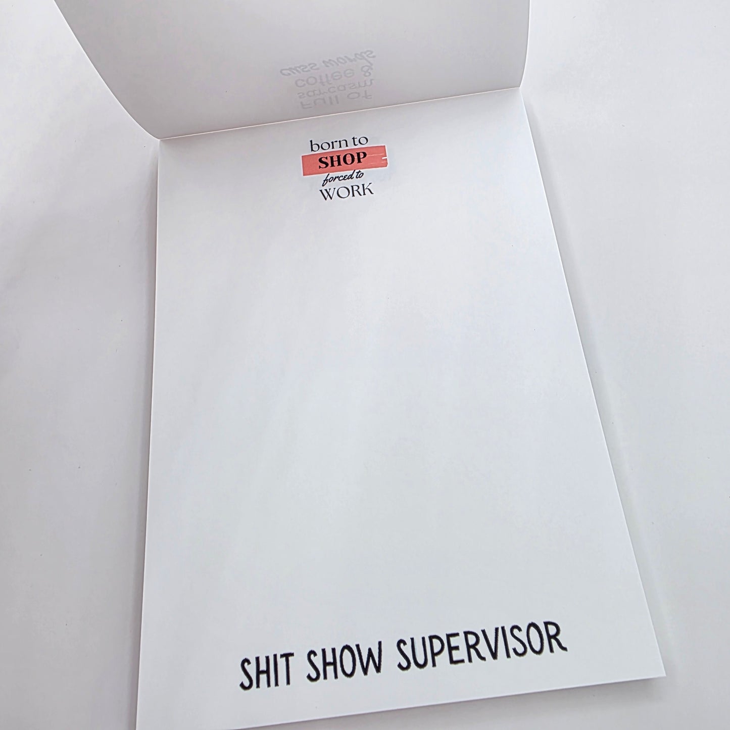 Shit Show Supervisor- Unlined Notepad