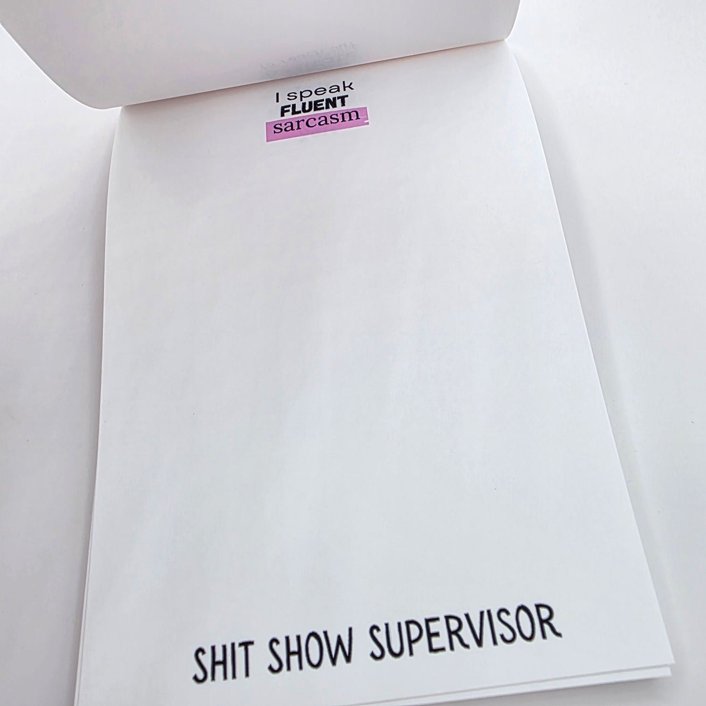 Shit Show Supervisor- Unlined Notepad