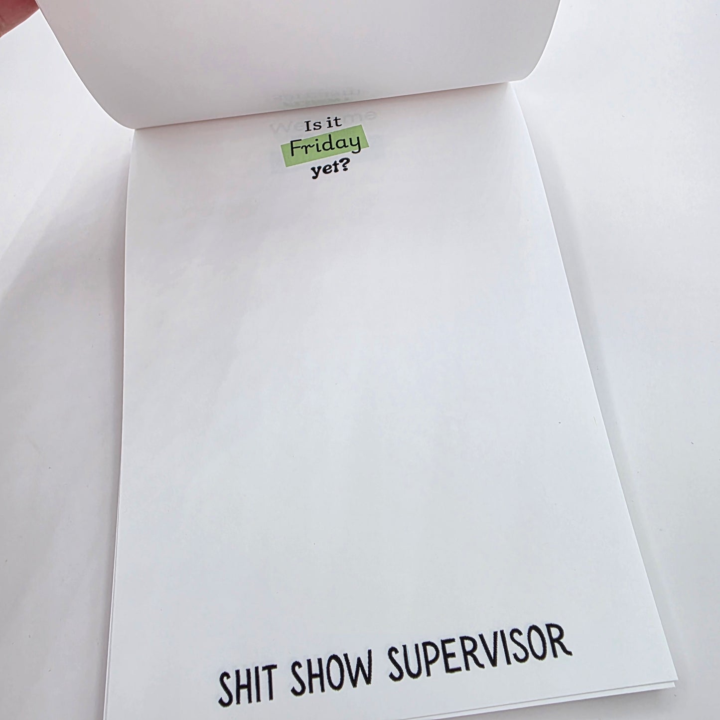 Shit Show Supervisor- Unlined Notepad