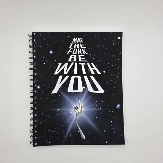 May the Fork be With You – 8x10 Spiral Notebook