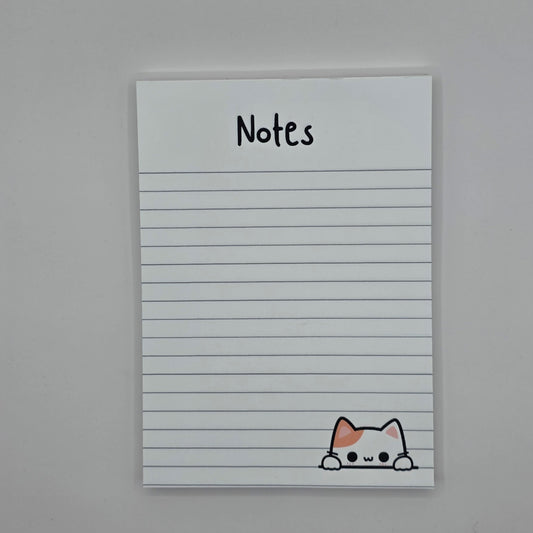 Peeking Cat Notepad