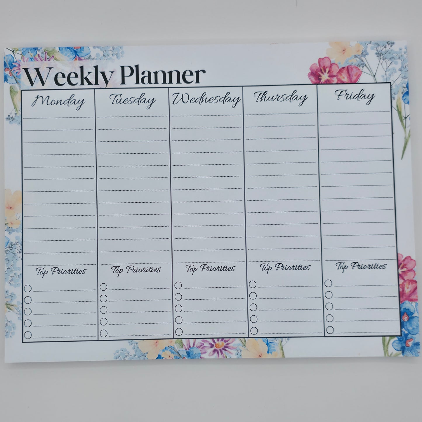 Wildflower Weekly Planner Pad