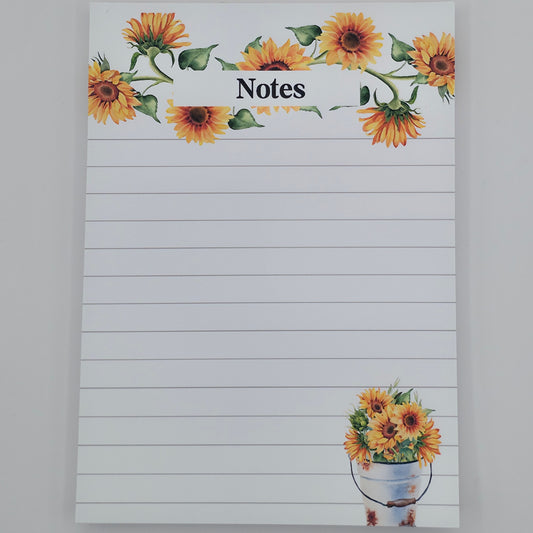 Sunflower Notepad