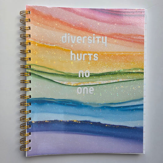Diversity Hurts NoOne 8x10 Notebook