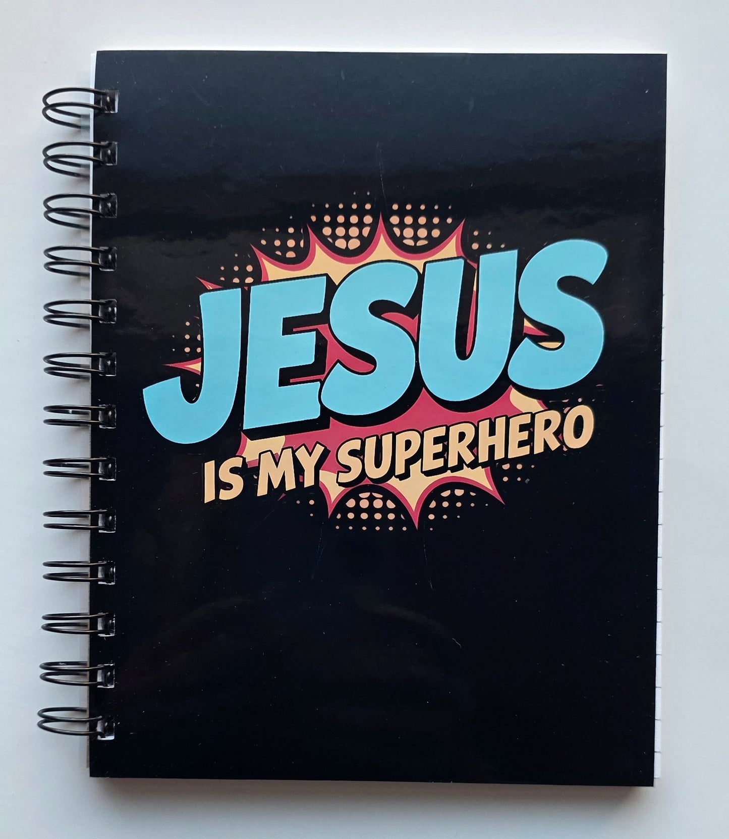 Jesus is my Superhero 5.5x7 Notebook