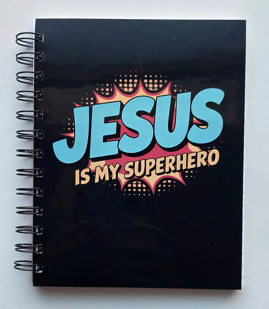 Jesus is my Superhero 5.5x7 Notebook