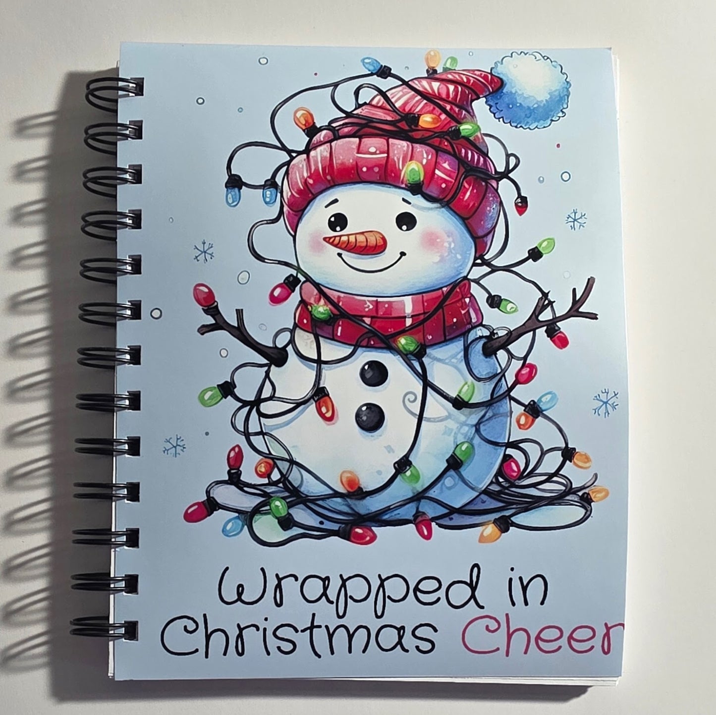 Christmas Cheer Snowman 5.5x7 Notebook