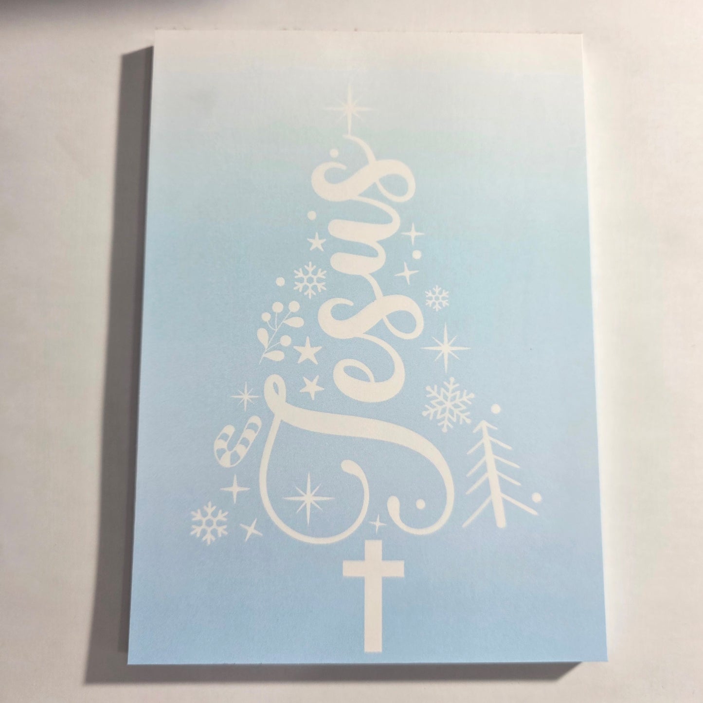 Jesus Christmas Tree Notepad