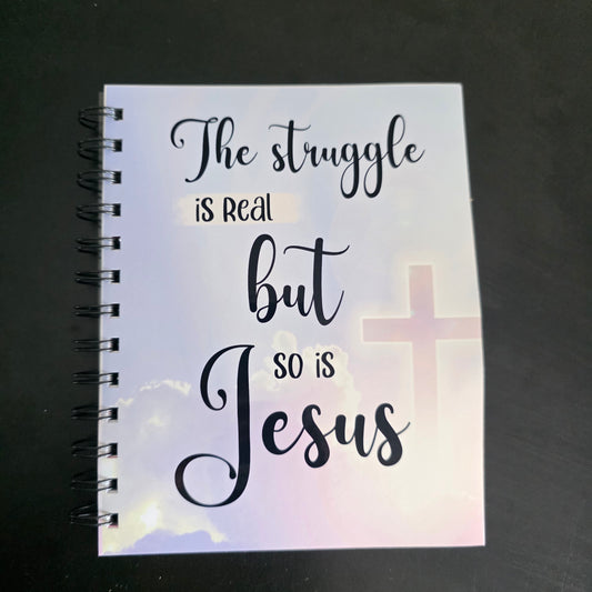 The Struggle is Real 5.5"x7" Notebook