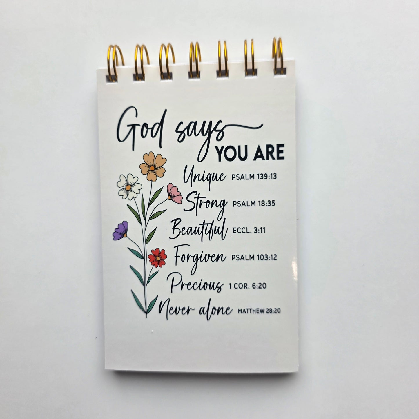 God Says You Are Unique Pocket Notebook 3.5x5.5