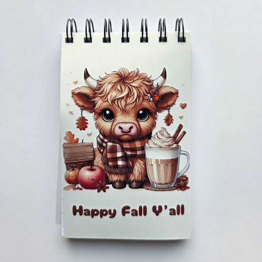 Happy Fall Y'all Pocket Notebook 3.5"x5.5"