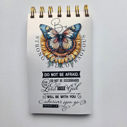 Be Strong & Courageous 3.5x5.5 Pocket Notebook