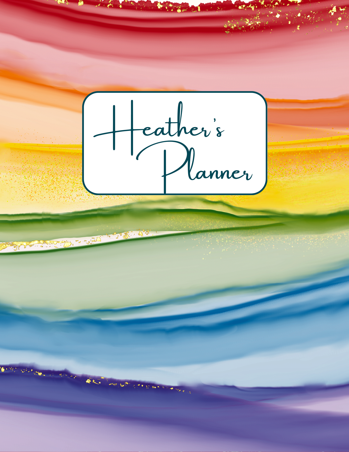 Rainbow Weekly Planner