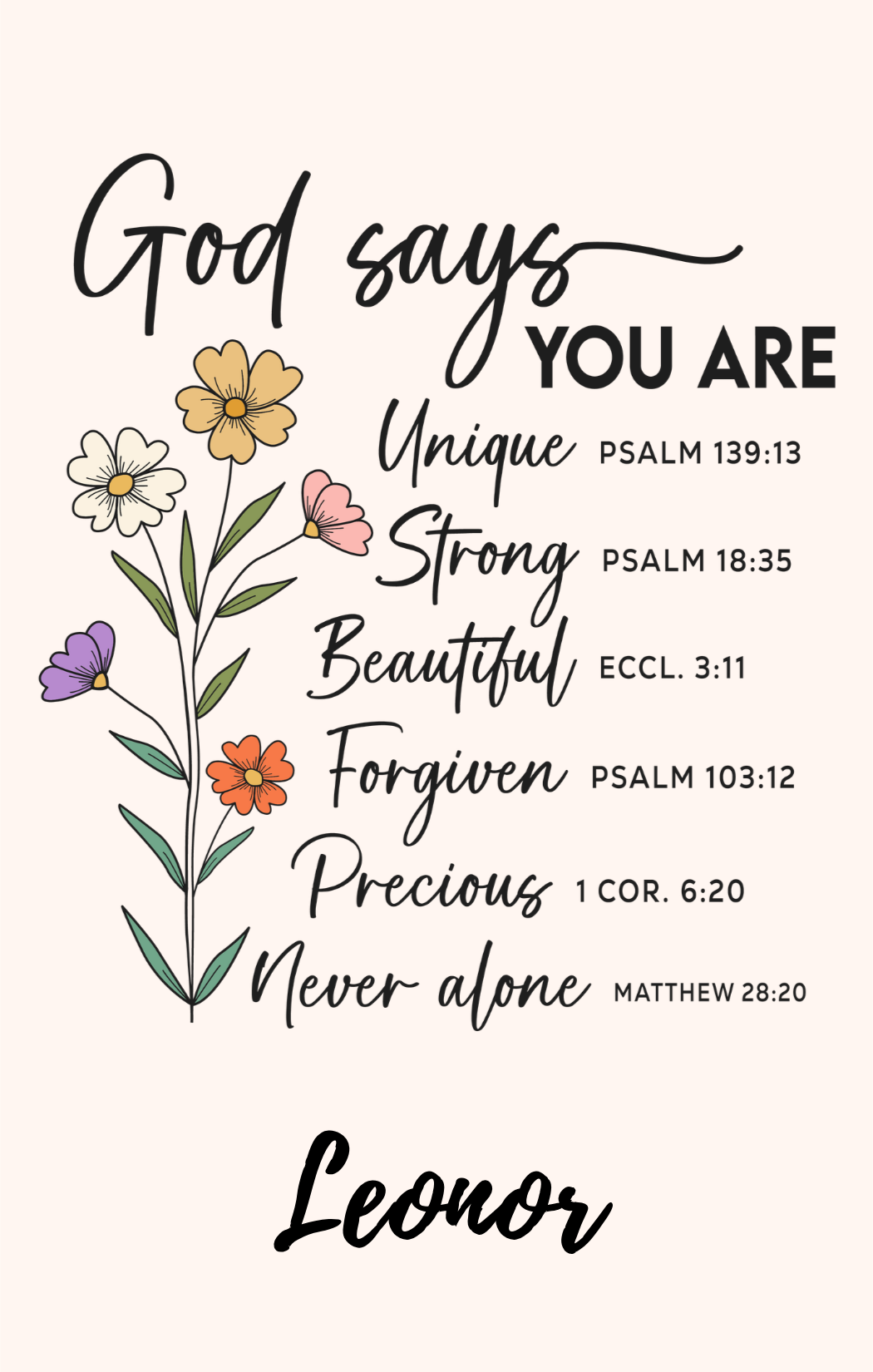 God Says You Are Unique Pocket Notebook 3.5x5.5