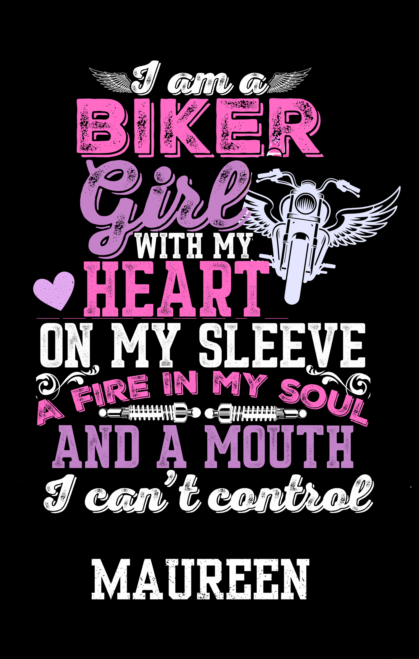 I am a Biker Girl Pocket Notebook