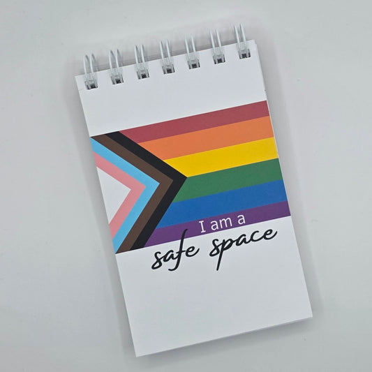 I am a Safe Space (Progress Pride) Pocket Notebook